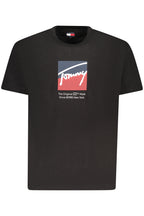 TOMMY HILFIGER HERREN KURZARM T-SHIRT SCHWARZ