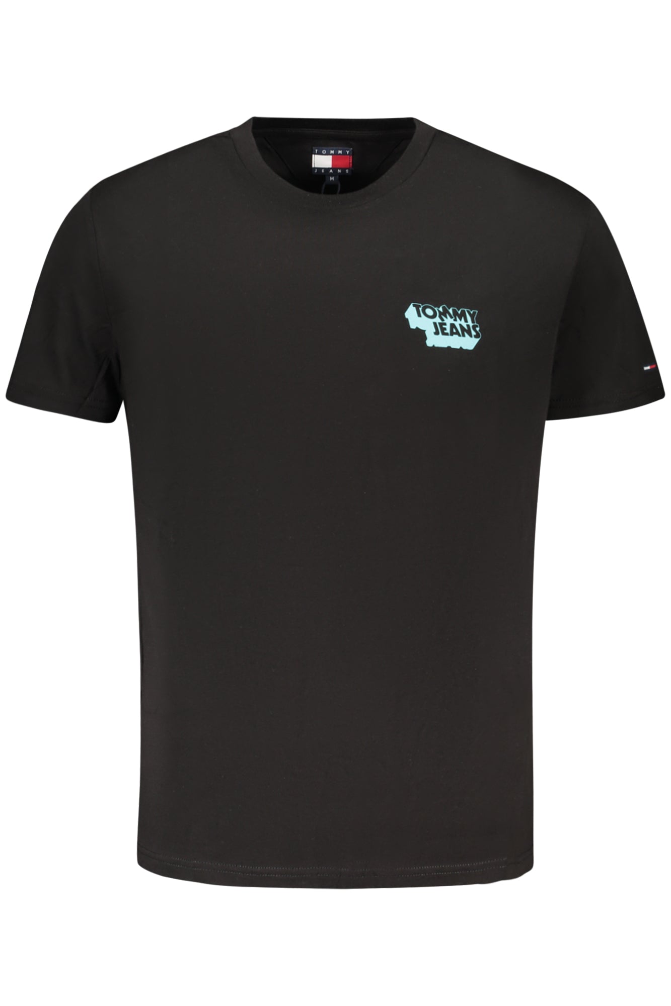 Tommy Hilfiger T-Shirt Herren Weiß – Logo-Print aus regenerativer Baumwolle Schwarz