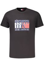 TOMMY HILFIGER HERREN KURZARM T-SHIRT SCHWARZ