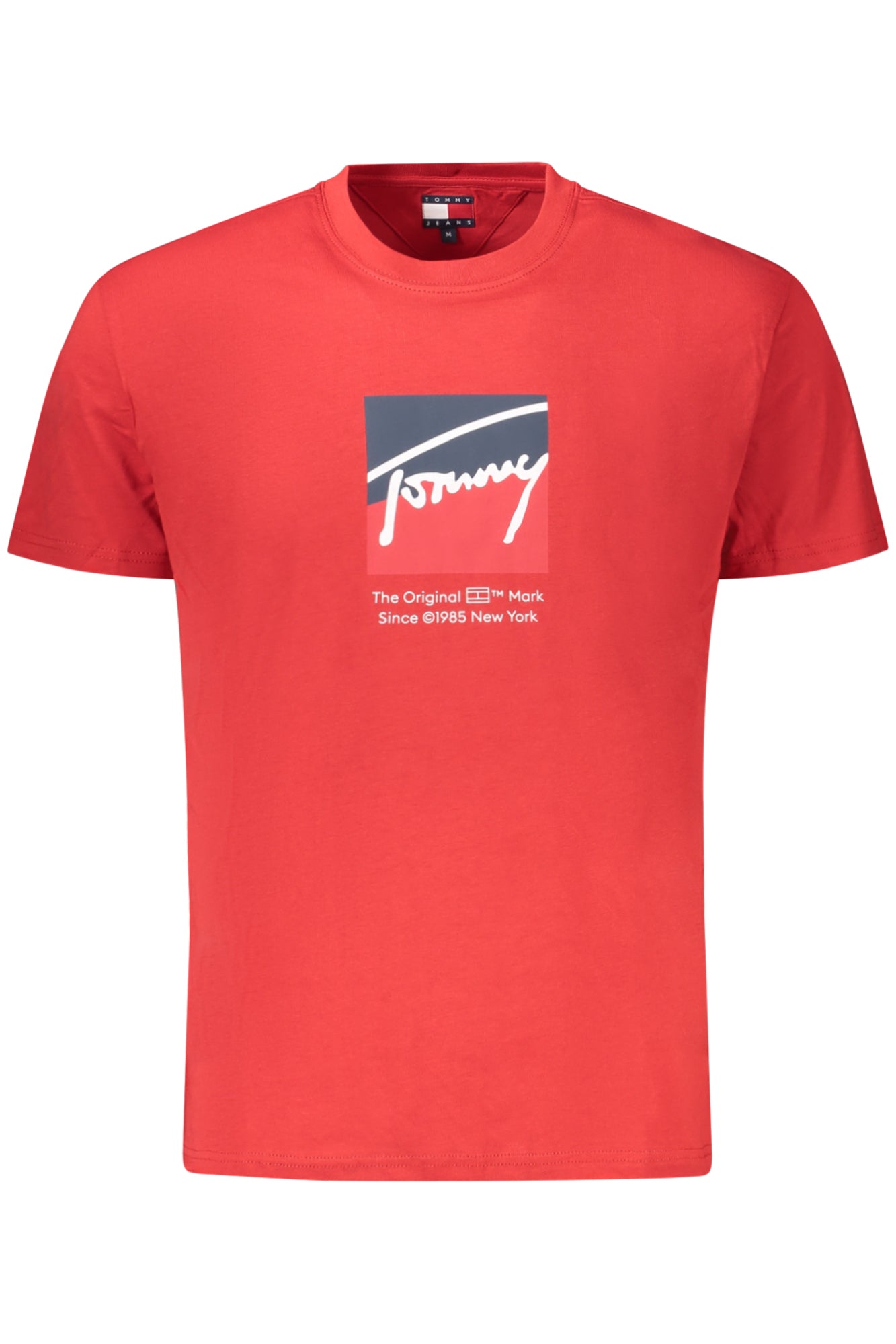 TOMMY HILFIGER HERREN KURZARM T-SHIRT, ROT