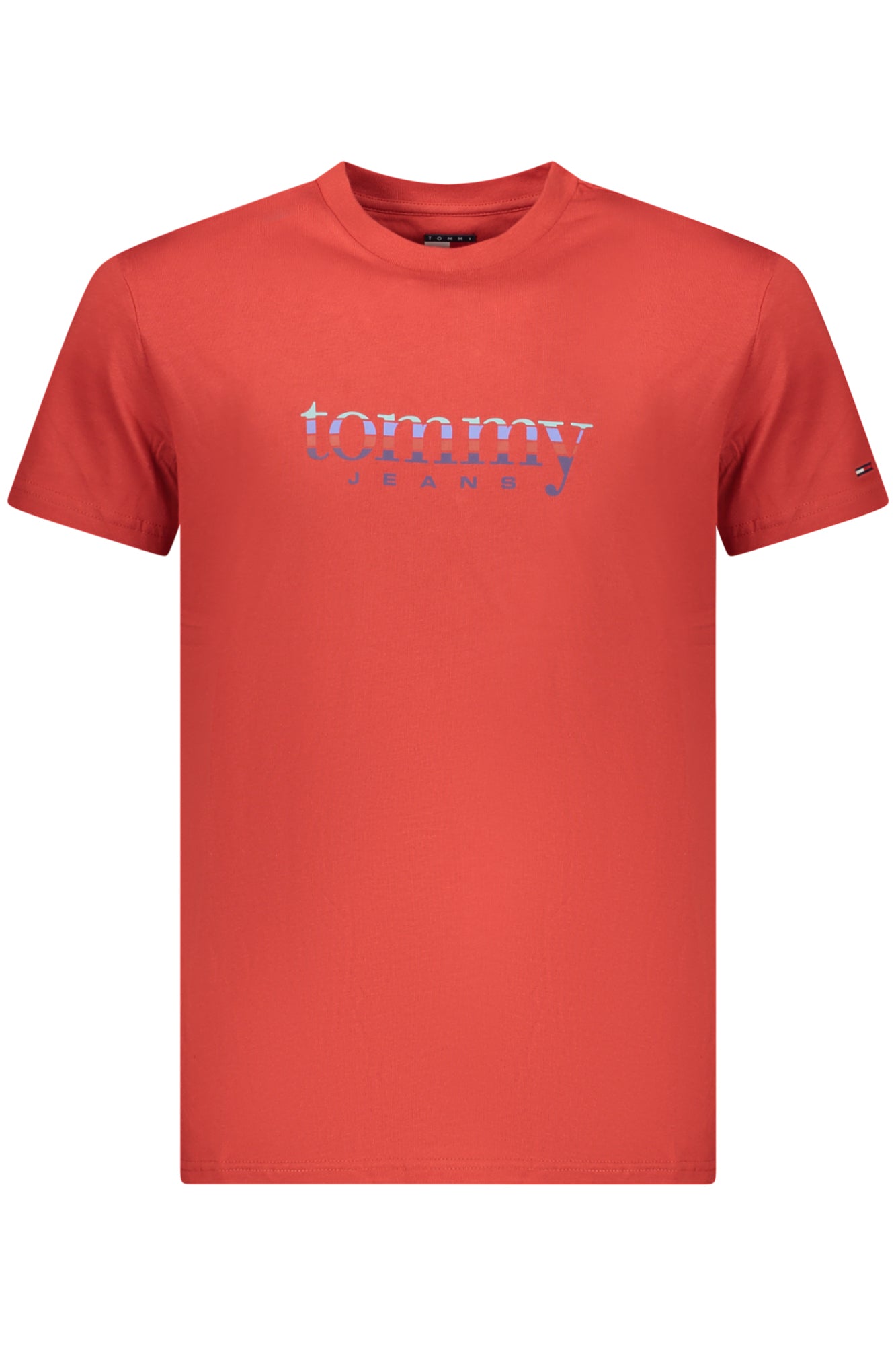 TOMMY HILFIGER Herren T-Shirt – Kurzarm, aus Baumwolle Rot