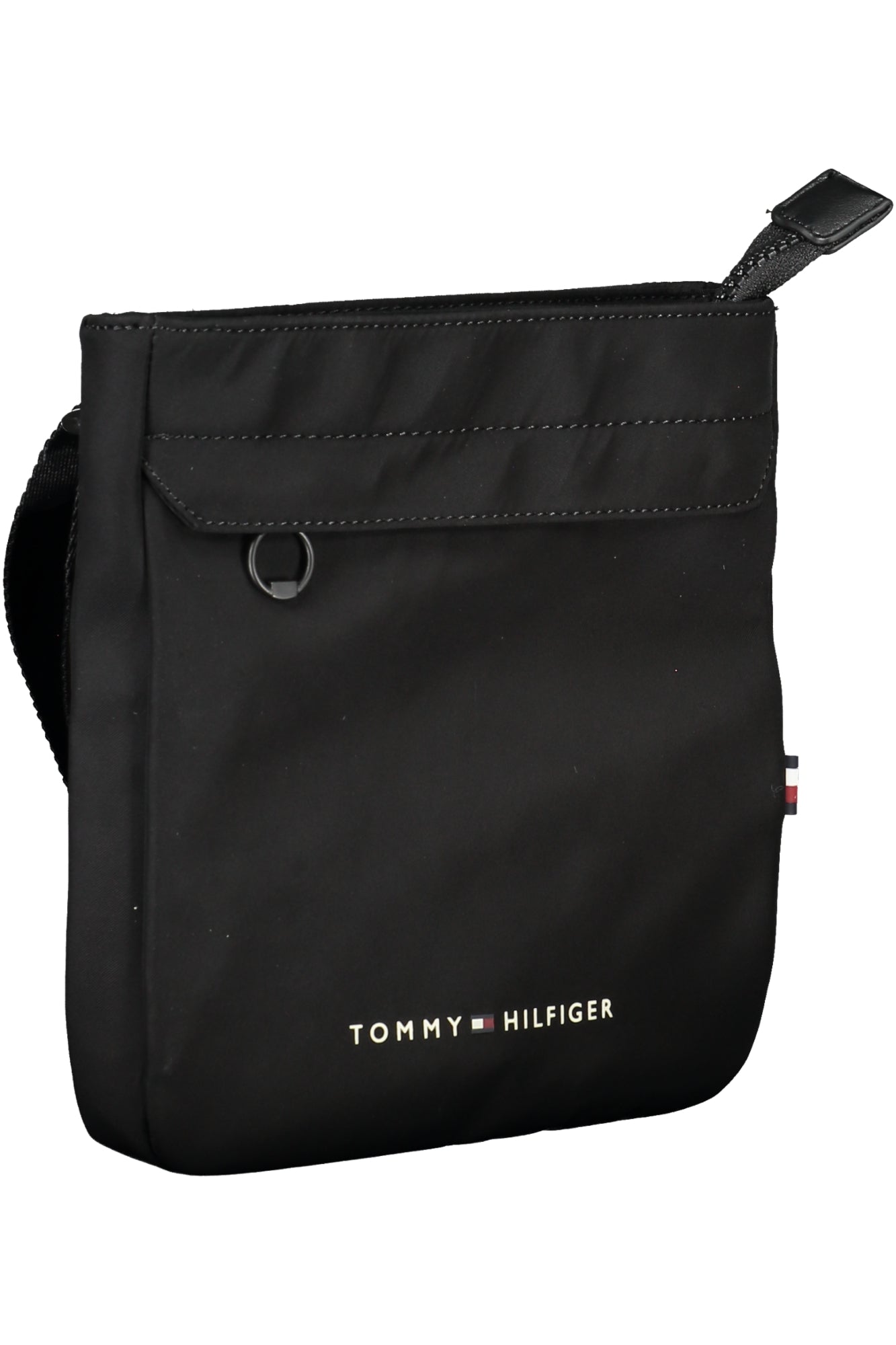 Tommy Hilfiger Umhängetasche Herren – Schwarze Schultertasche aus recyceltem Polyester Schwarz
