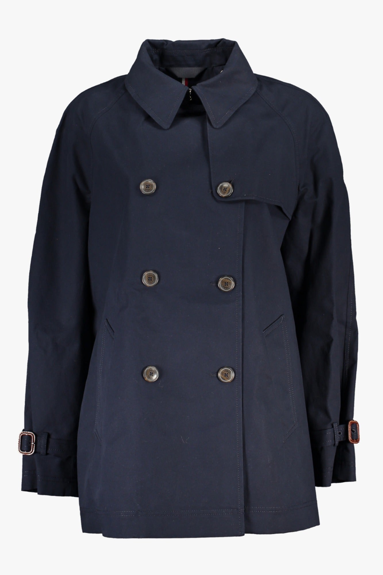 Tommy Hilfiger Trenchcoat Damen – Blauer Baumwollmantel für Frühjahr/Sommer Blau