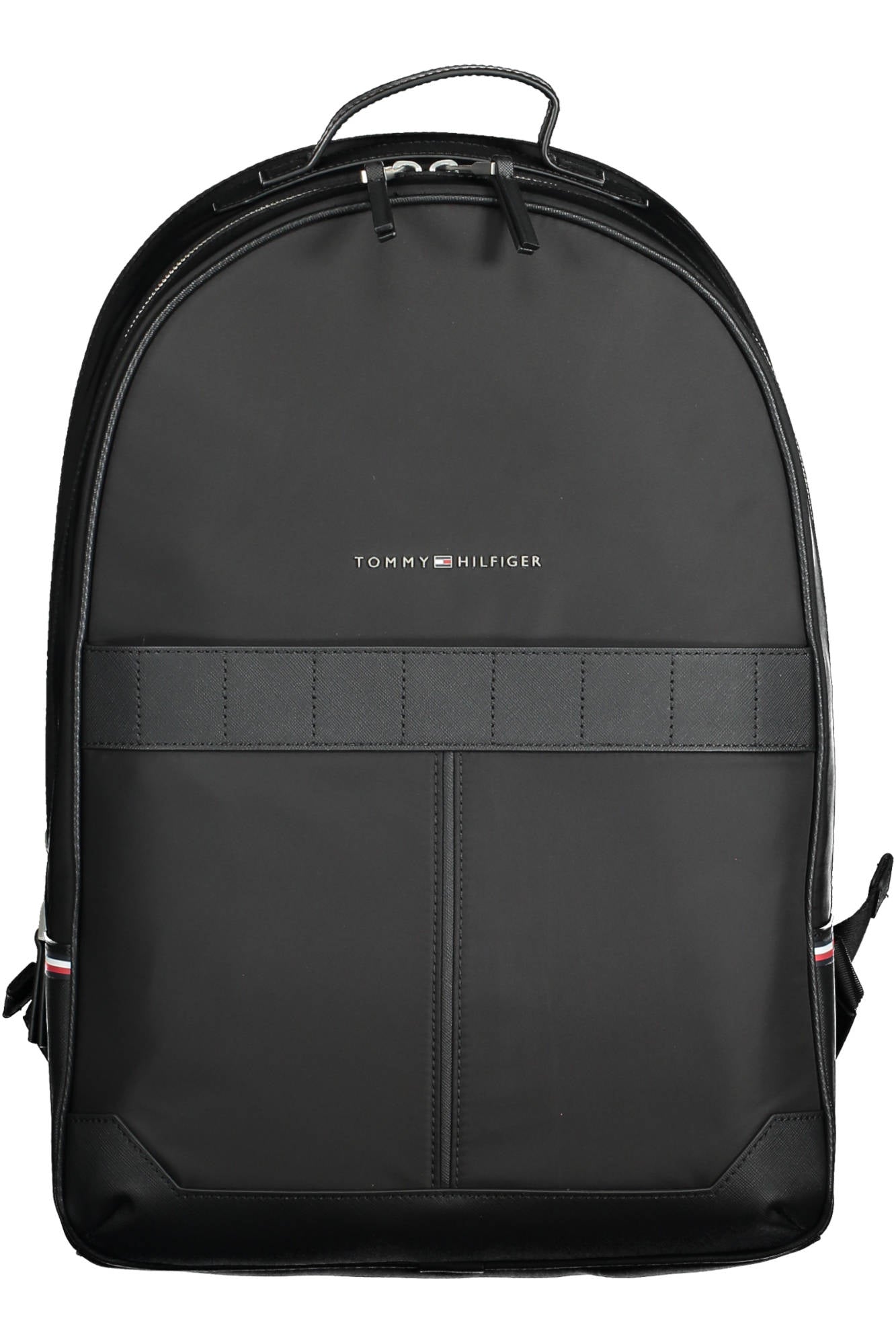 Tommy Hilfiger Rucksack Herren – Schwarzer Alltagsrucksack mit recyceltem Polyester Schwarz Hauptbild