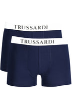 TRUSSARDI HERREN-BOXER IN BLAU
