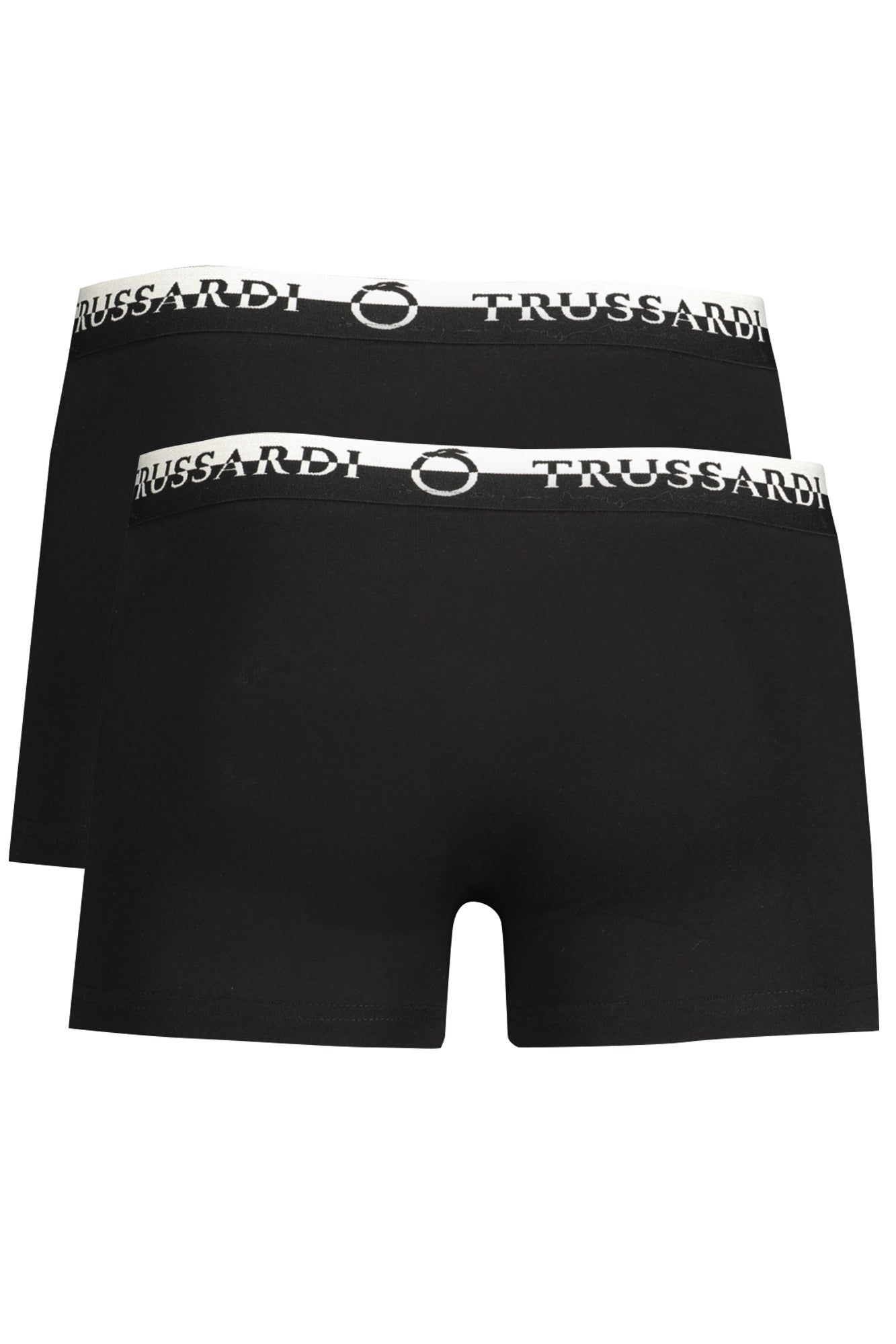 TRUSSARDI Herren-Boxer Schwarz – Doppelt elastische Unterwäsche im 2er-Pack Schwarz