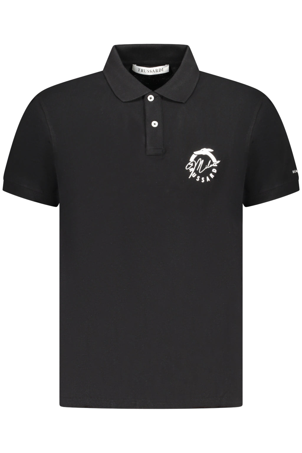 Trussardi Herren Kurzarm-Poloshirt Schwarz