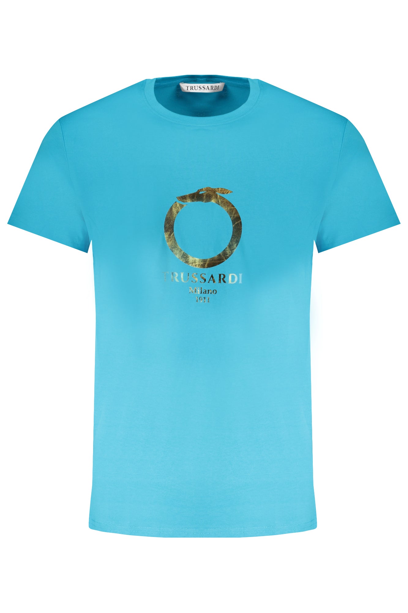 TRUSSARDI HERREN-KURZARM-T-SHIRT BLAU