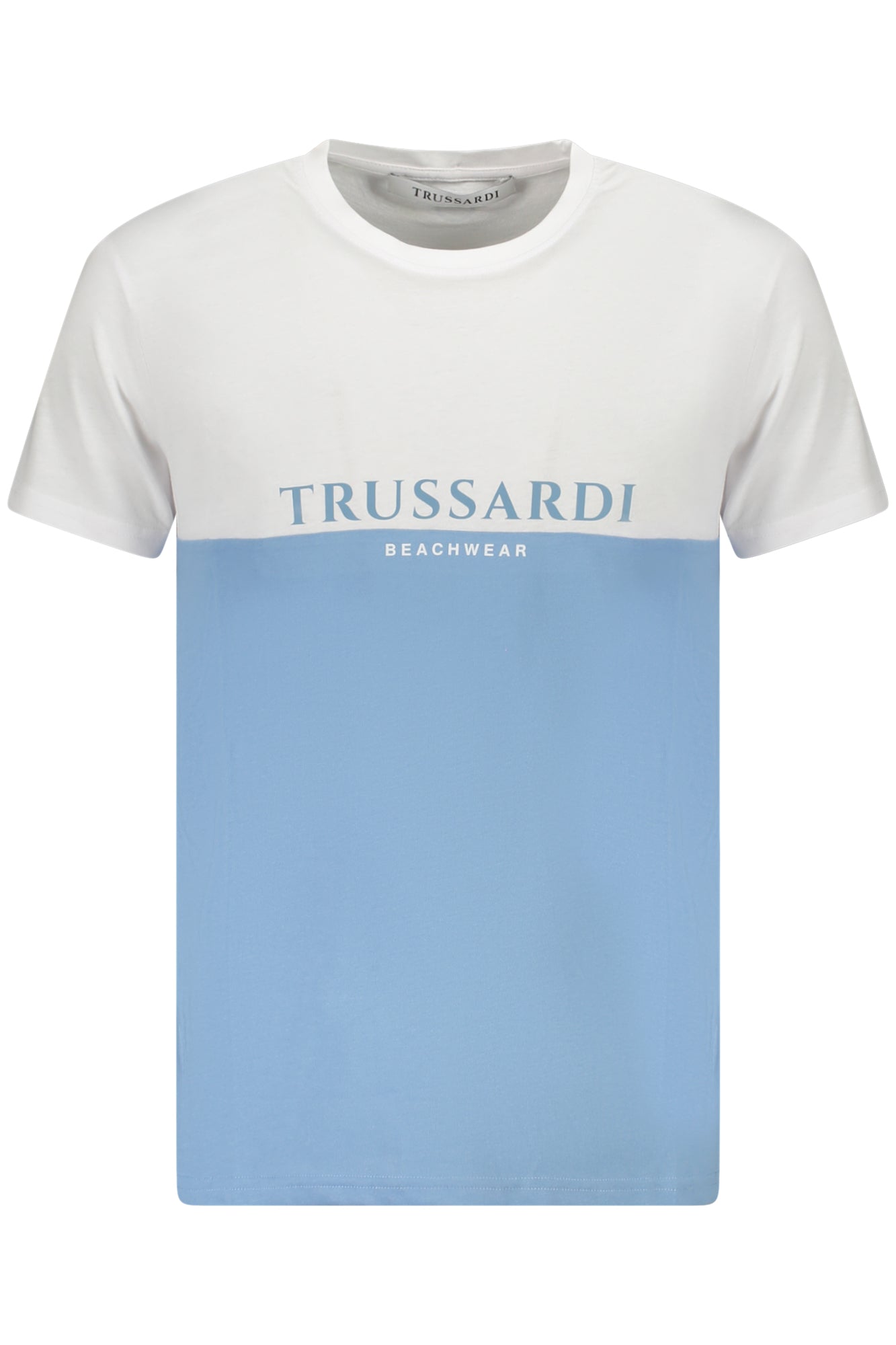 Trussardi Herren Kurzarm T-Shirt Blau Hellblau