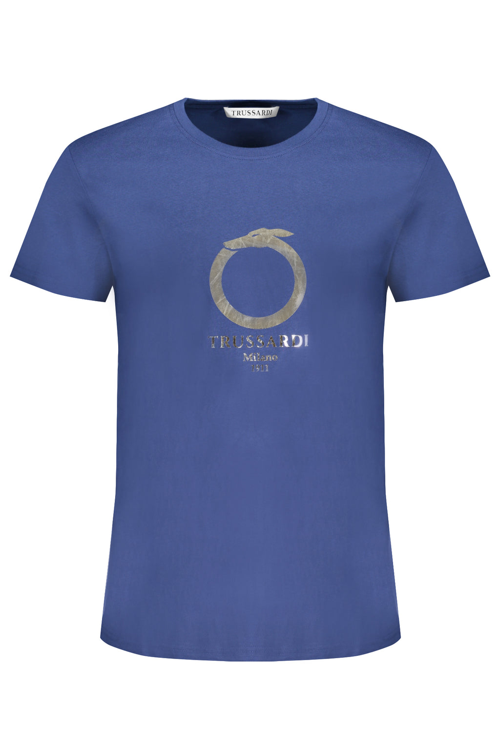 TRUSSARDI HERREN-KURZÄRMELIGES T-SHIRT BLAU