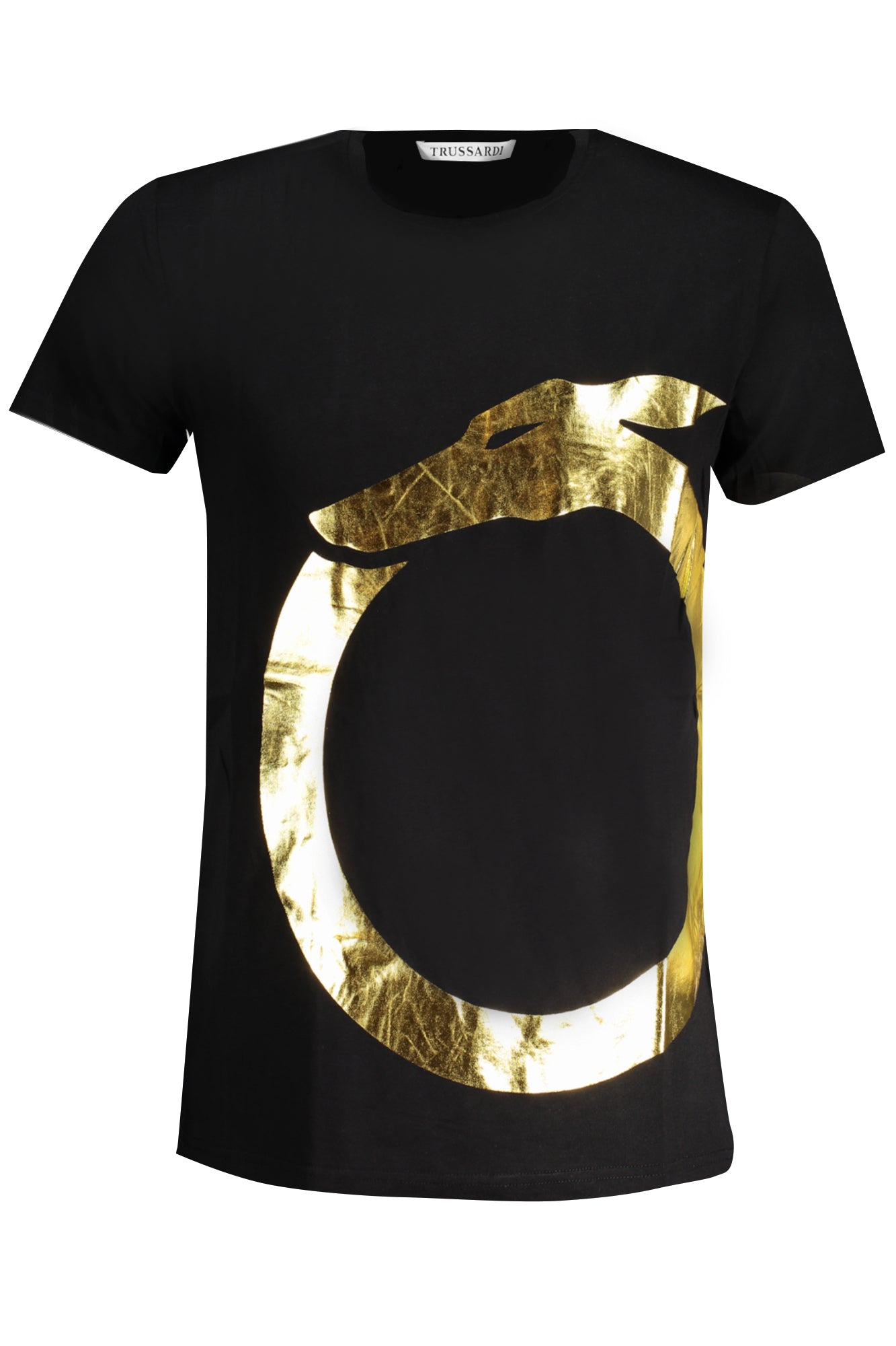 TRUSSARDI HERREN-KURZARM-T-SHIRT SCHWARZ