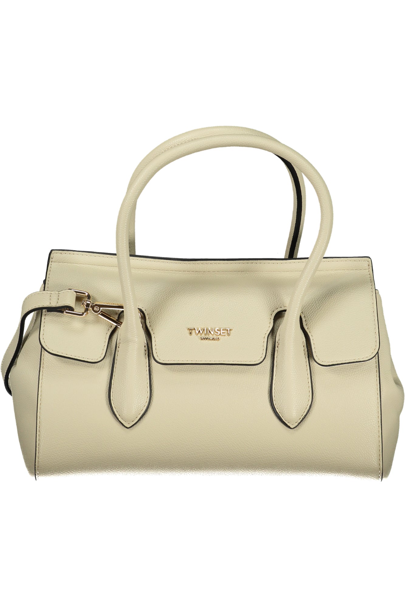 TWINSET Damen-Tasche schwarz – Elegante Tragetasche mit verstellbarem Schultergurt Beige
