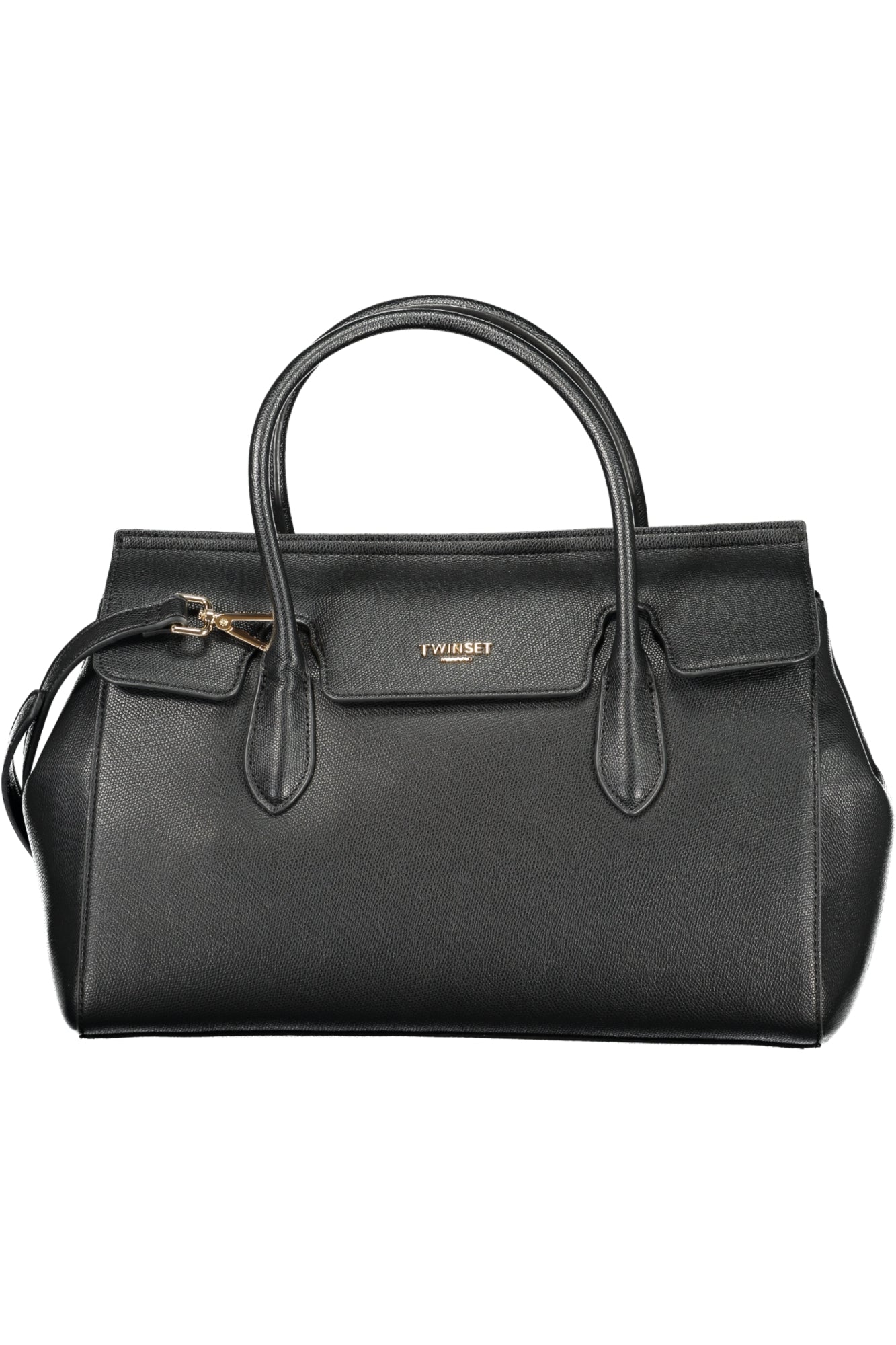 TWINSET Damen-Tasche schwarz – Elegante Tragetasche mit verstellbarem Schultergurt Schwarz Hauptbild