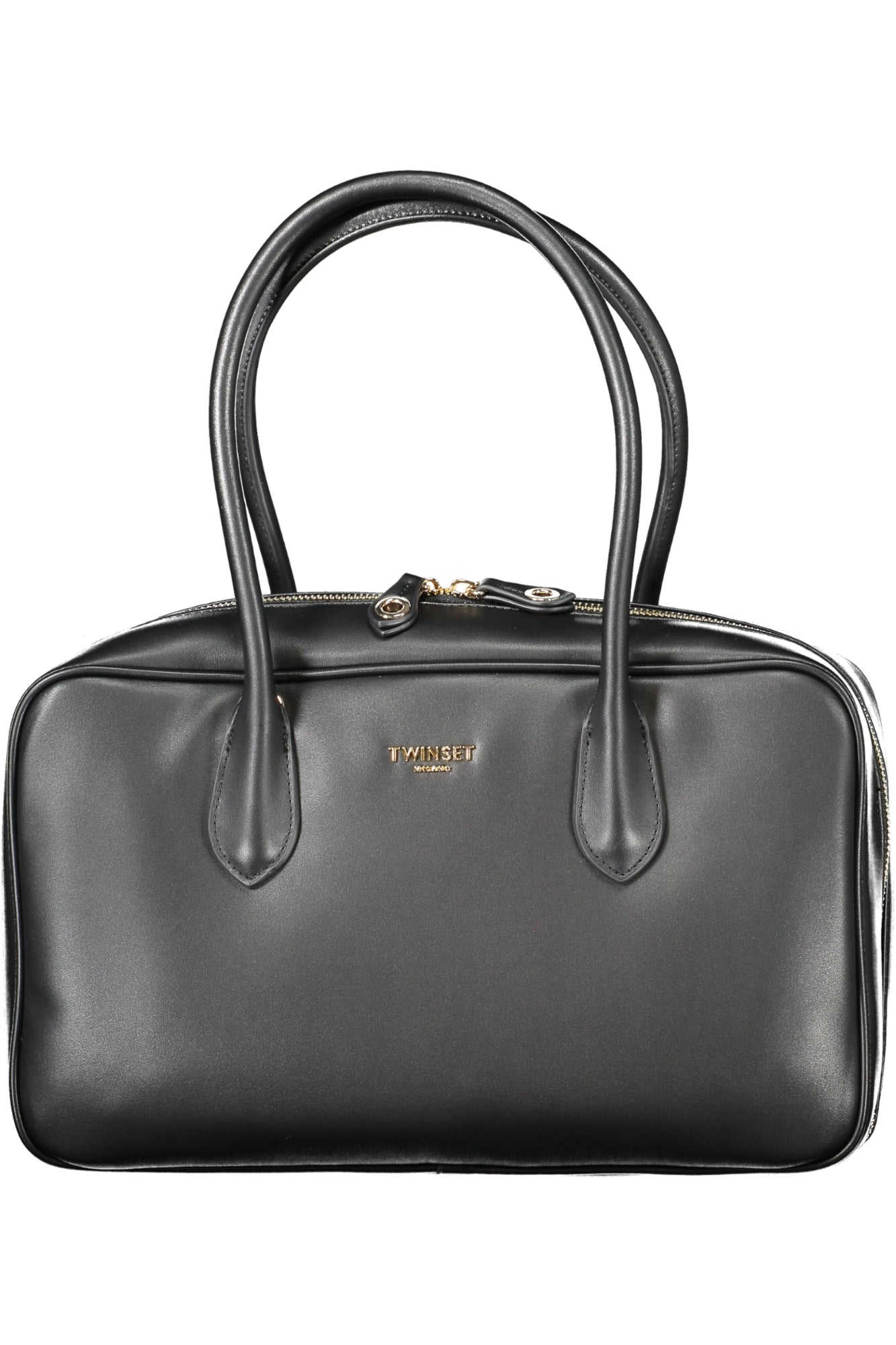 TWINSET Damen Tasche schwarz – Elegante Handtasche mit Schultergurt für Herbst/Winter Schwarz