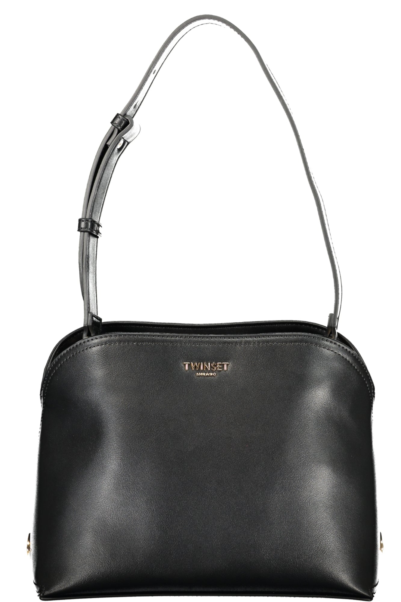 TWINSET Damen-Tasche schwarz – Elegante Doppeltasche mit verstellbarem Schultergurt Schwarz Hauptbild