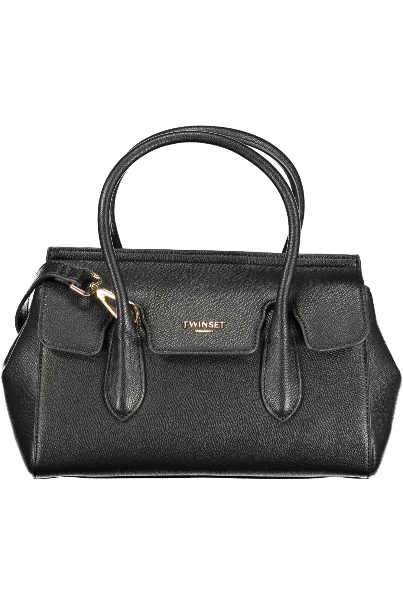 TWINSET Damen-Tasche schwarz – Elegante Tragetasche mit verstellbarem Schultergurt Schwarz