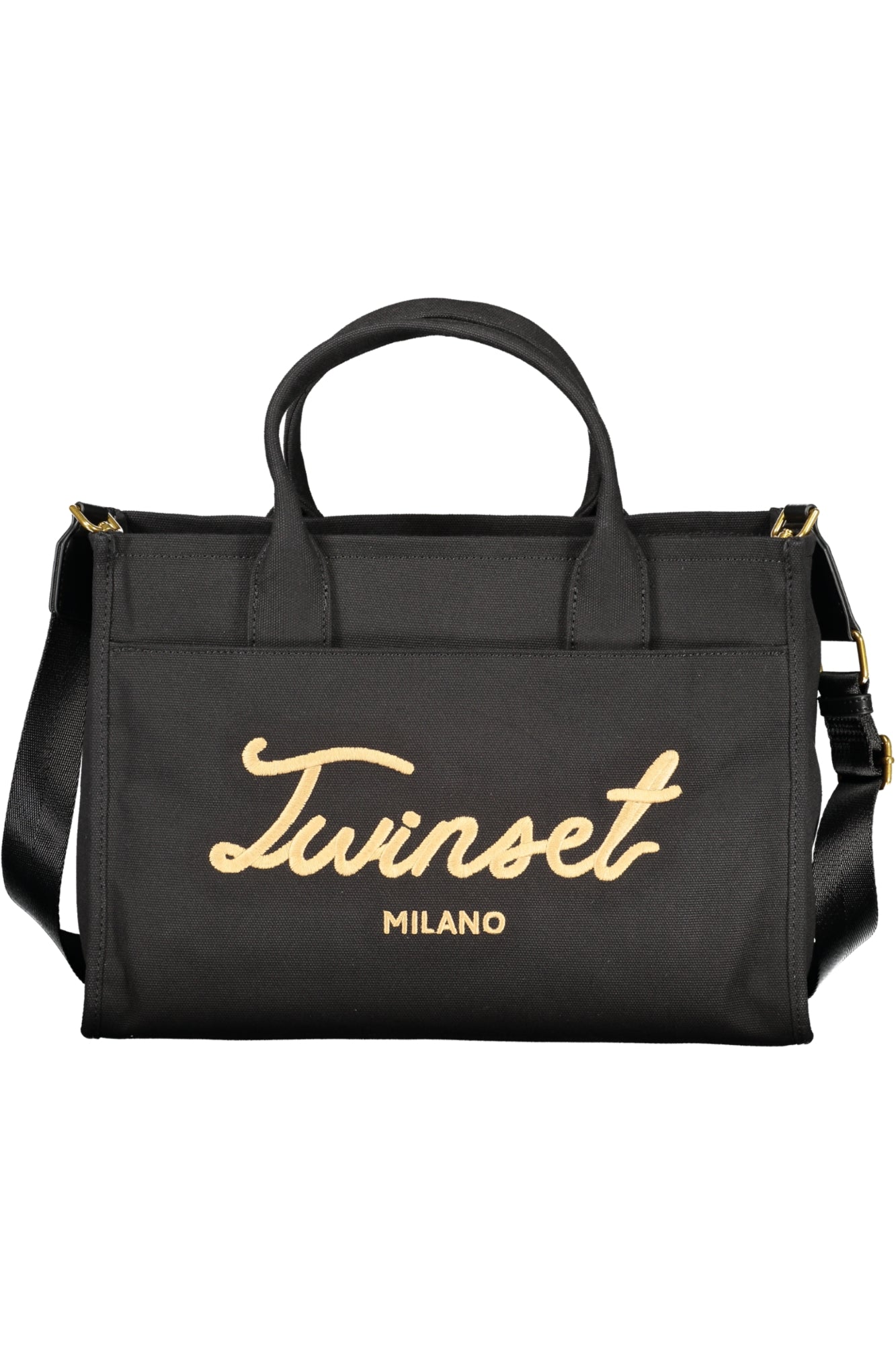 TWINSET Damen-Tasche Beige – Elegante Tragetasche mit Schultergurt für den Alltag Schwarz