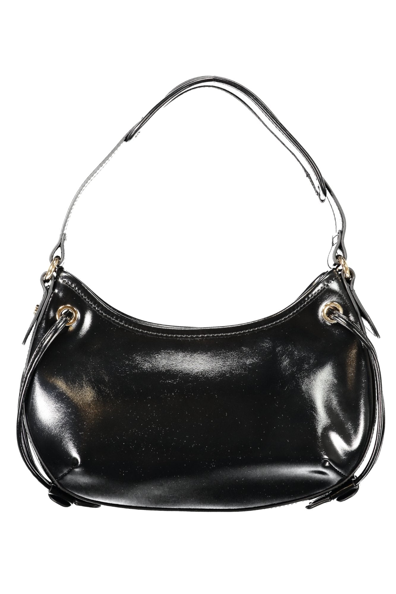 TWINSET Damen Tasche schwarz – Hobo Bag mit Schultergurt und Reißverschluss Schwarz