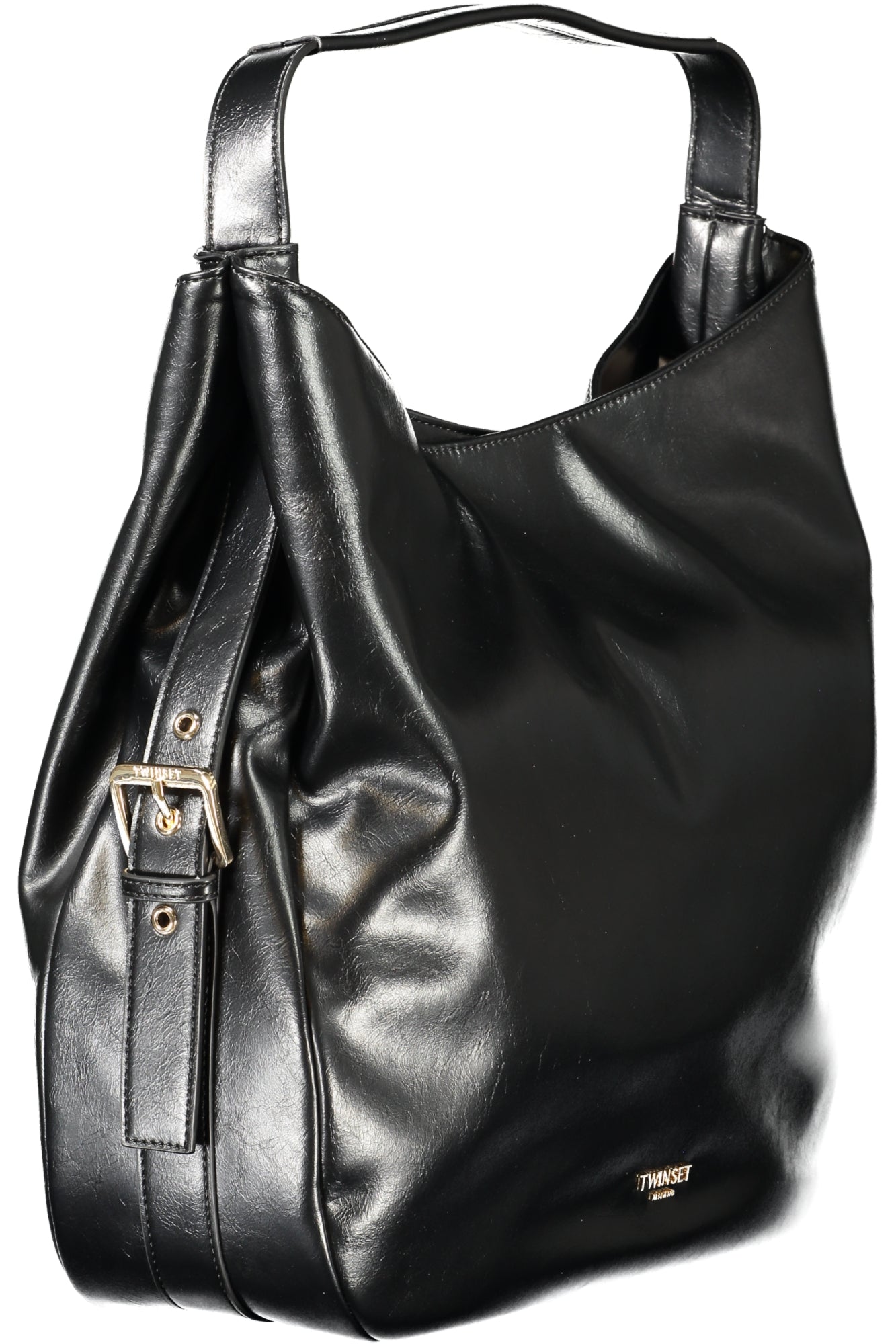TWINSET Damen Tasche schwarz – Hobo-Tasche mit Schultergurt für Herbst/Winter | soulluna.de Schwarz