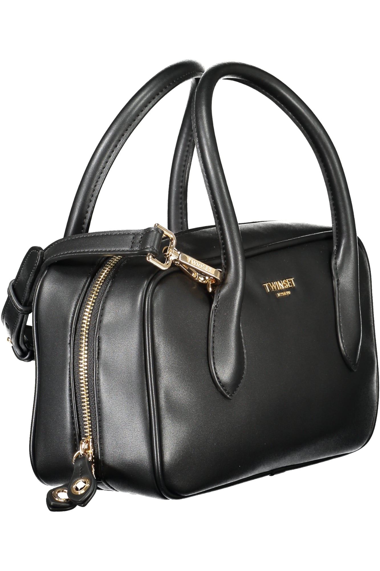TWINSET Damen Tasche schwarz – Elegante Handtasche mit Schultergurt für Herbst/Winter Schwarz