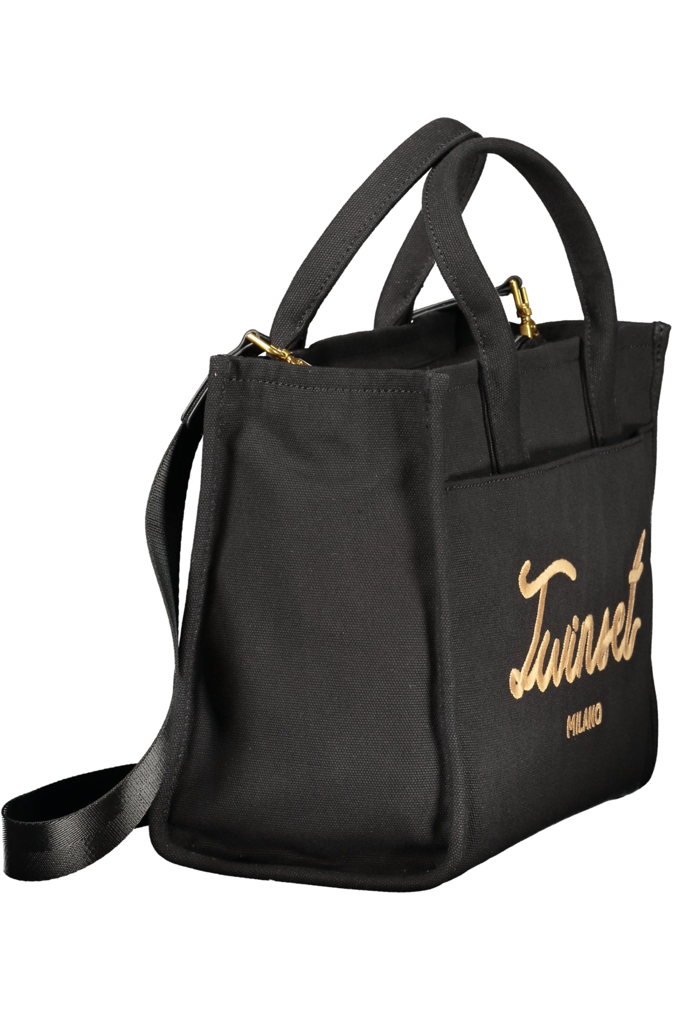 TWINSET Damen-Tasche Beige – Elegante Tragetasche mit Schultergurt für den Alltag Schwarz