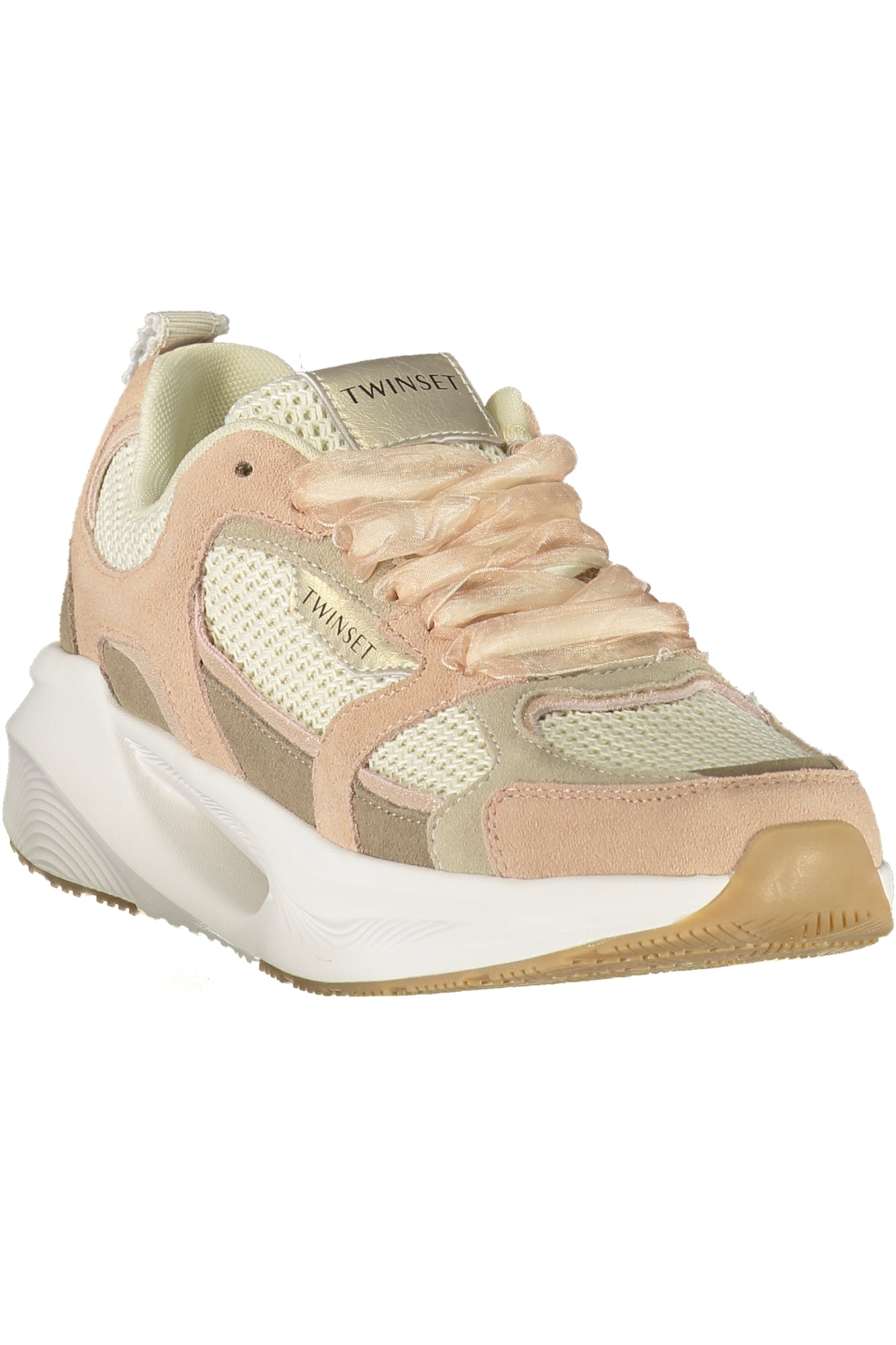TWINSET Damen Sneaker – Sportschuh mit Schnürsenkeln Rosa