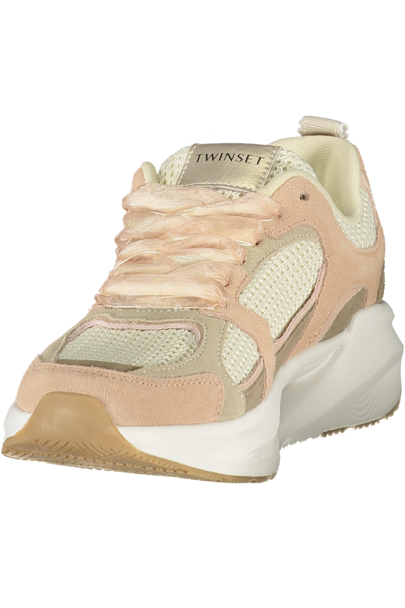TWINSET Damen Sneaker – Sportschuh mit Schnürsenkeln Rosa