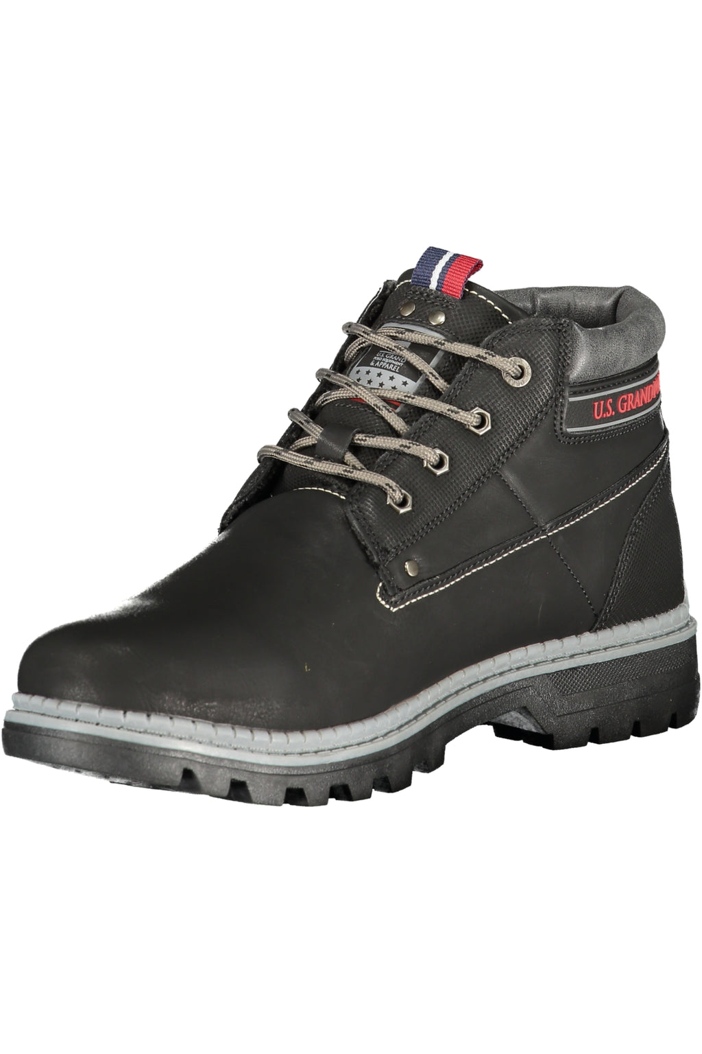 US GRAND FOOTWEAR HERRENSTIEFEL SCHWARZ