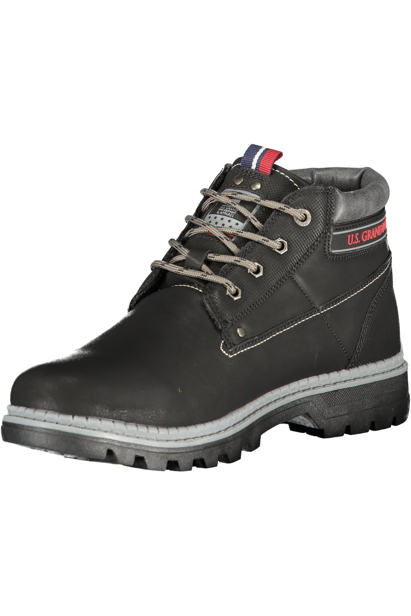 US GRAND FOOTWEAR HERRENSTIEFEL SCHWARZ