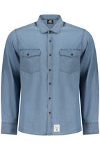 US GRAND Herren Langarmhemd, Blau