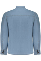 US GRAND Herren Langarmhemd, Blau