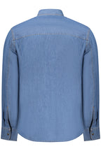 US GRAND Herrenhemd, blau, langärmelig