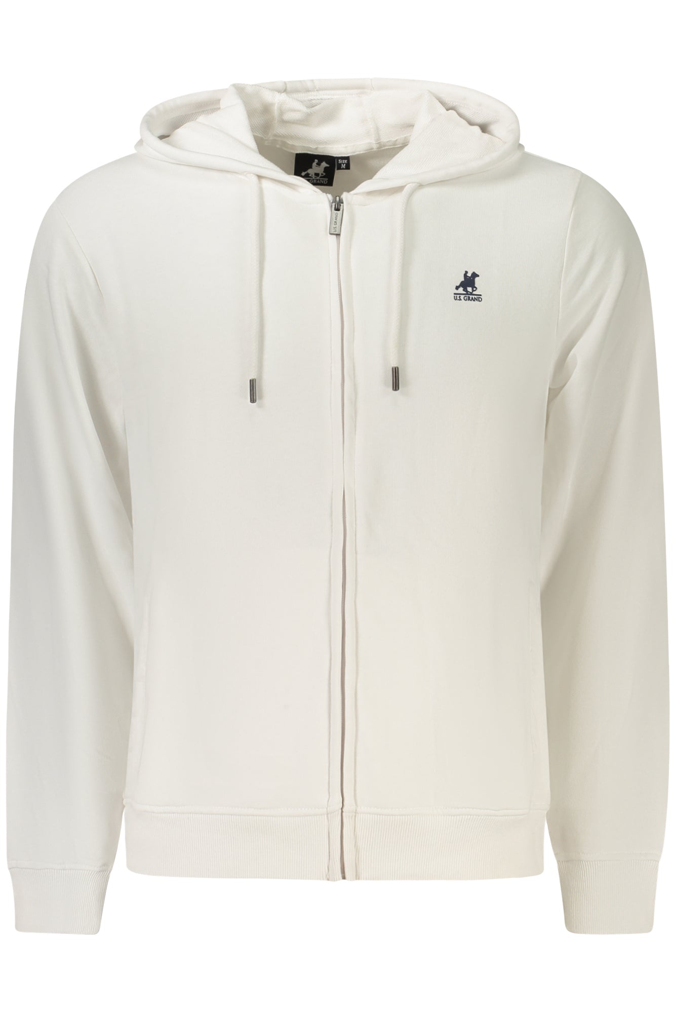 U.S. GRAND Herren Sweatshirt – Hoodie, mit Taschen Weiß