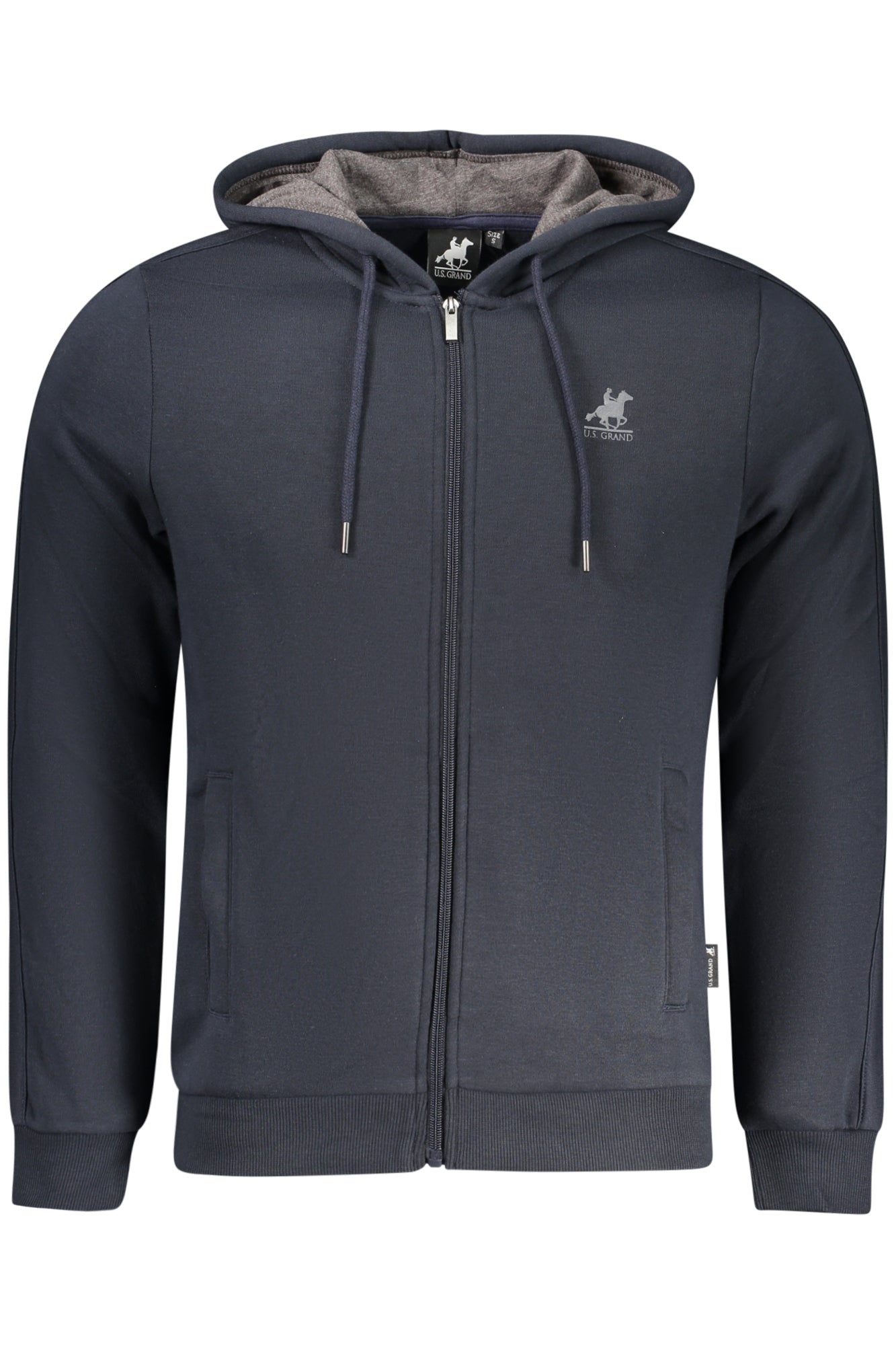 U.S. GRAND Herren-Sweatshirt mit Reißverschluss – Hoodie in Grün für Herbst/Winter Zweitbild