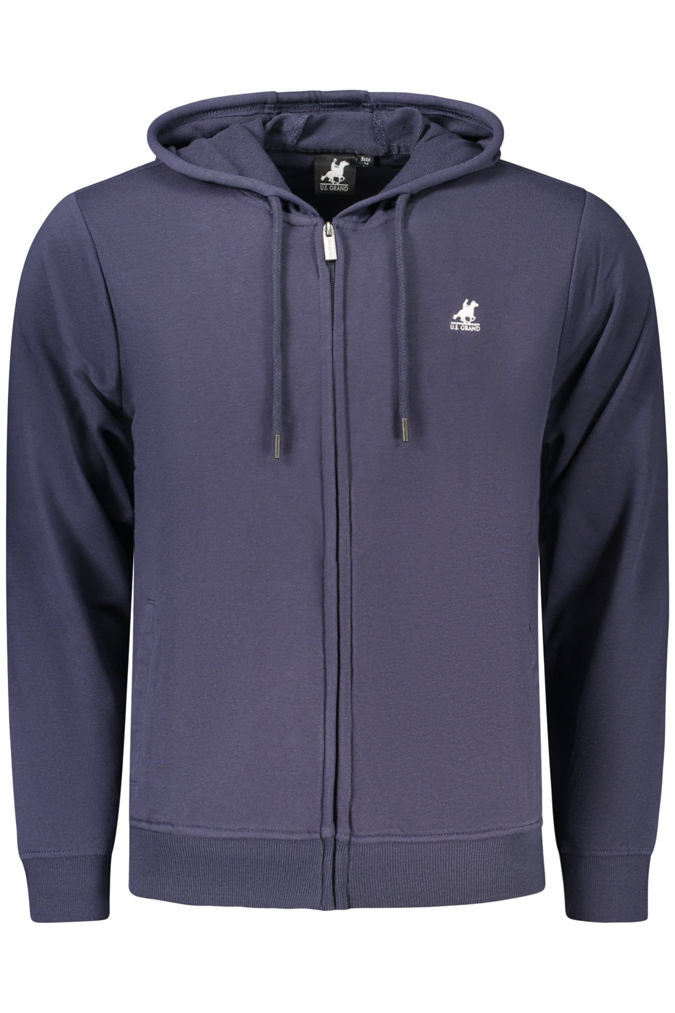 U.S. GRAND Herren Sweatshirt – Hoodie, mit Taschen Blau