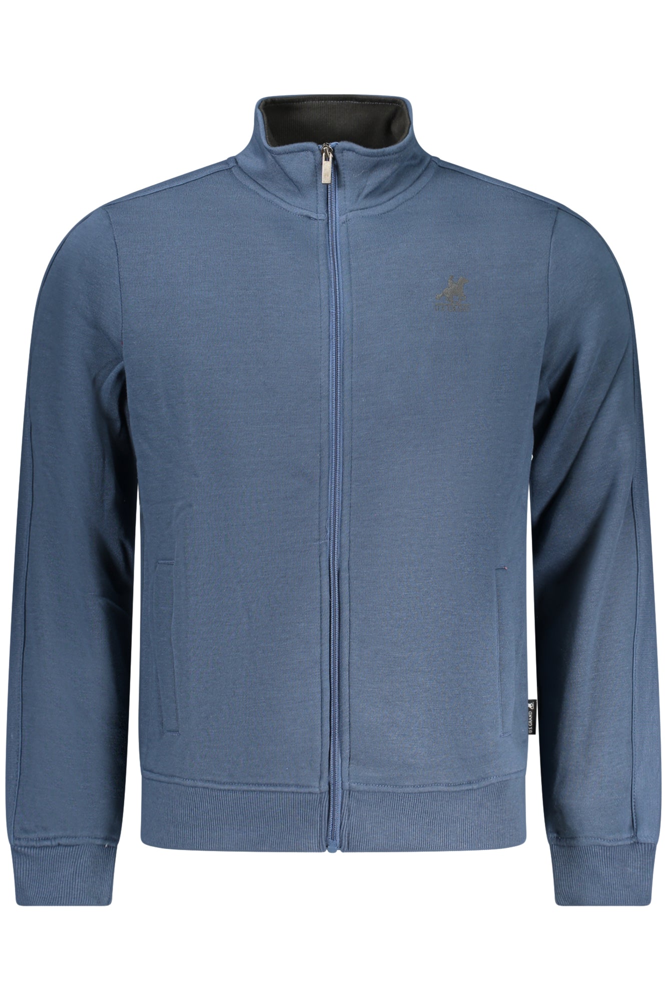 US GRAND Herren-Sweatshirt mit Reißverschluss, blau