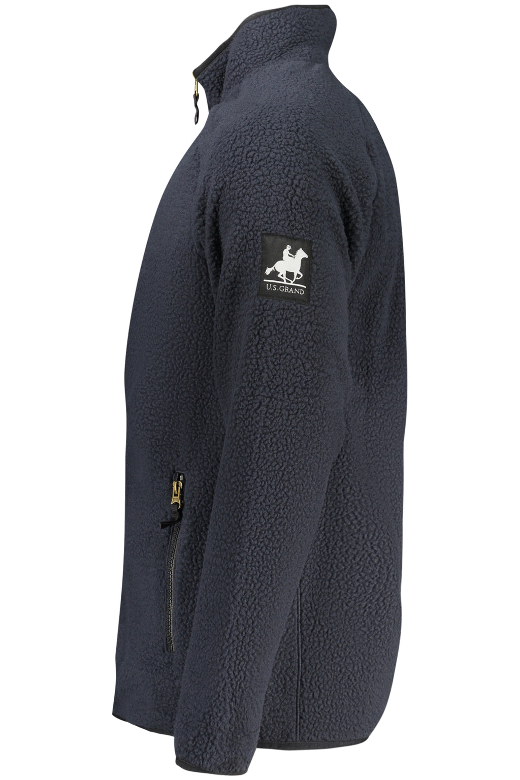 US GRAND Herren-Sweatshirt mit Reißverschluss, blau