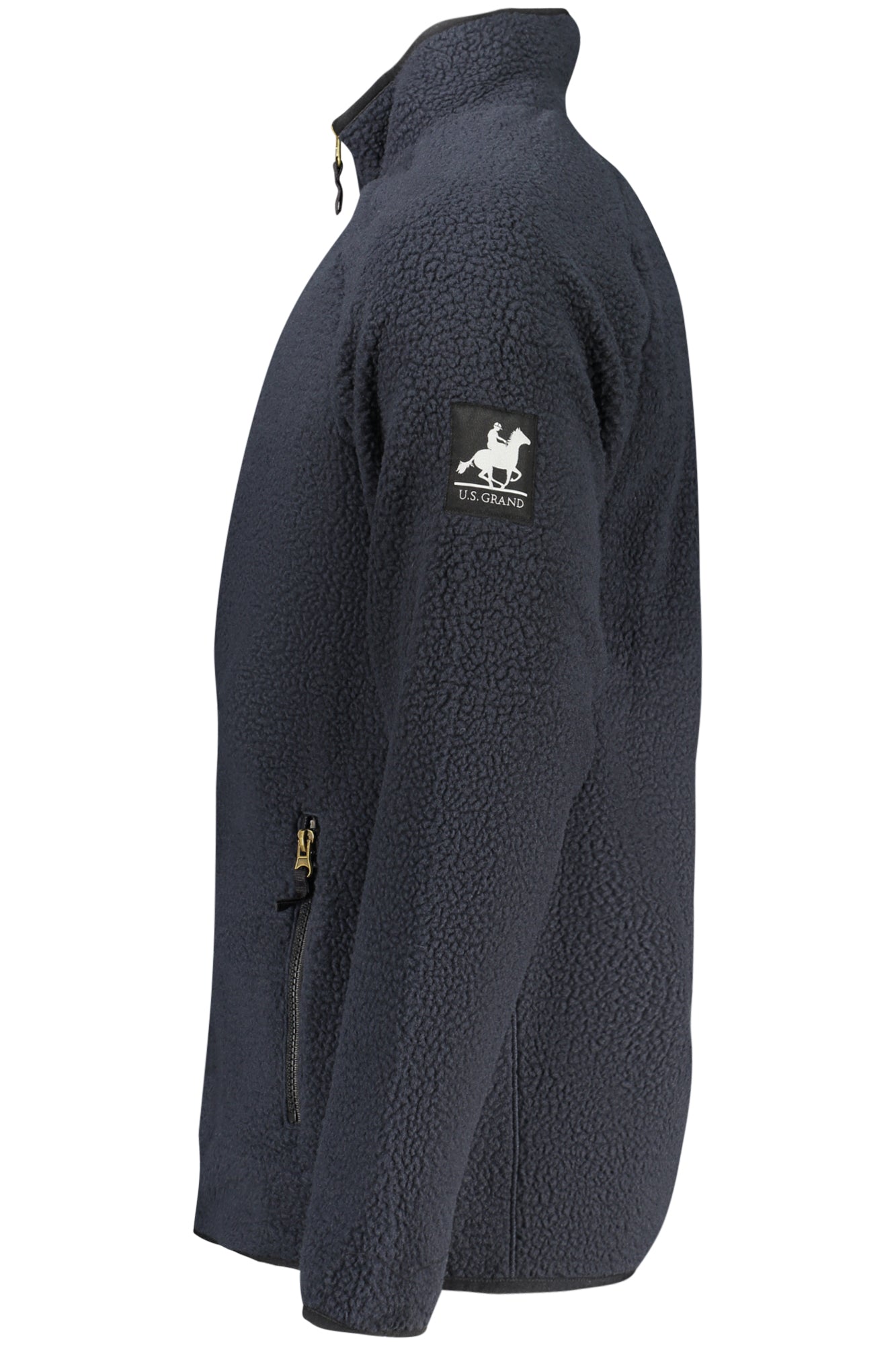 US GRAND Herren-Sweatshirt mit Reißverschluss, blau