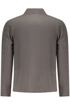 US GRAND Herren-Sweatshirt mit Reißverschluss, grau