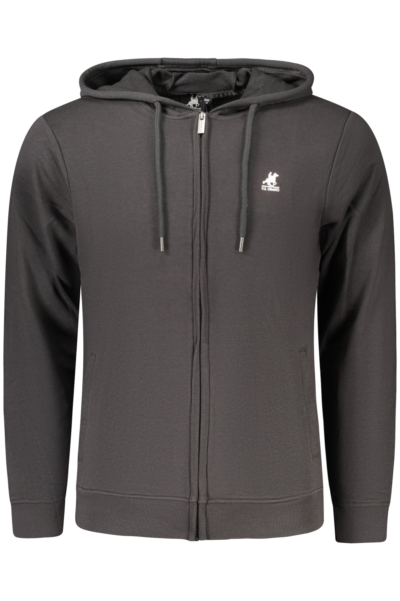 U.S. GRAND Herren Sweatshirt – Hoodie, mit Taschen Schwarz