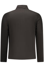 US GRAND Herren-Sweatshirt mit Reißverschluss, schwarz