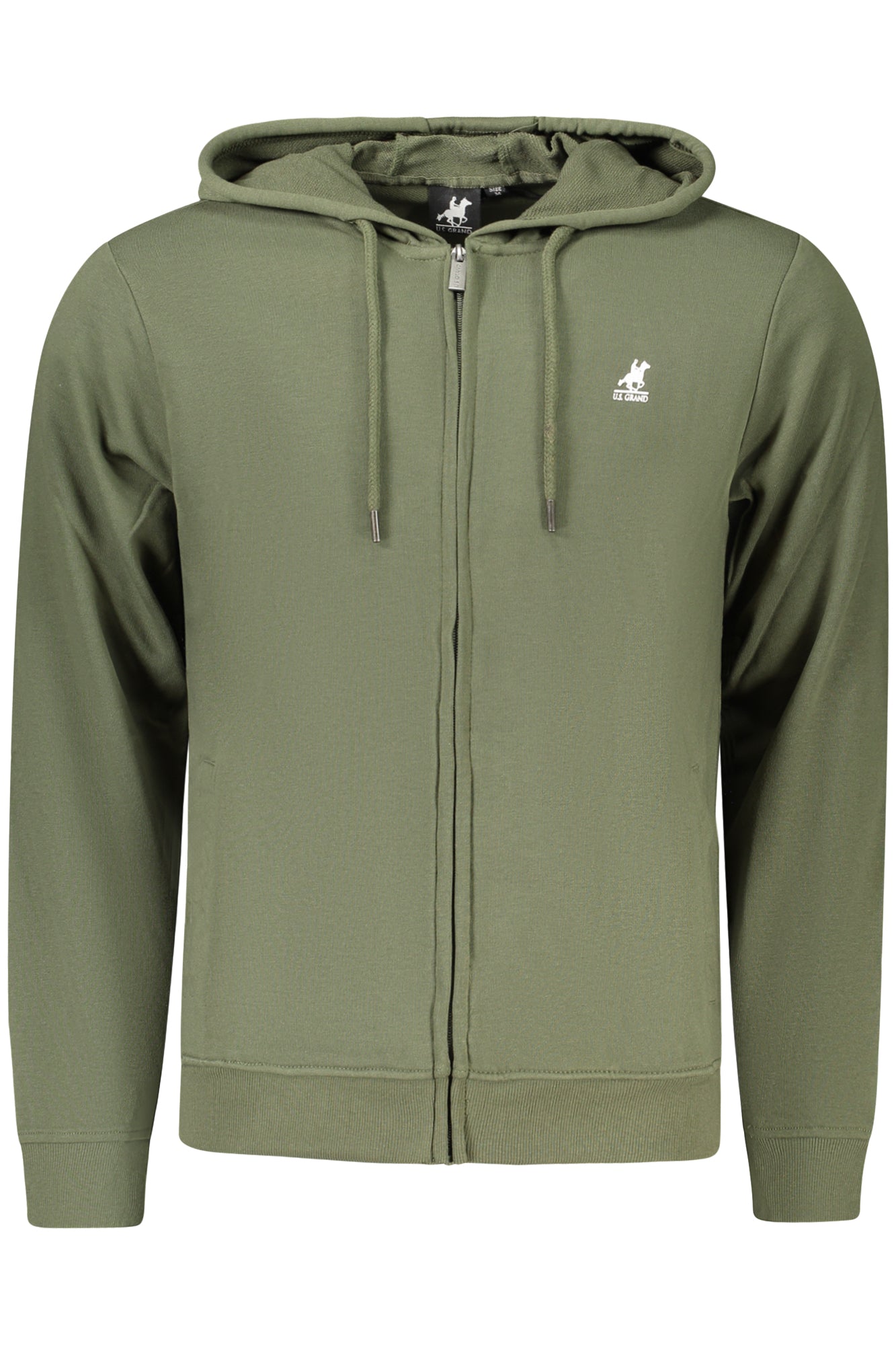 U.S. GRAND Herren Sweatshirt – Hoodie, mit Taschen Grün
