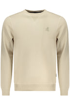 US GRAND Herren-Sweatshirt mit Reißverschluss, beige
