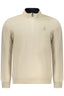 US GRAND Herren-Sweatshirt mit Reißverschluss, beige