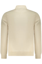 US GRAND Herren-Sweatshirt mit Reißverschluss, beige