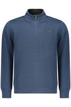 US GRAND Herren-Sweatshirt mit Reißverschluss, blau