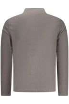 US GRAND Herren-Sweatshirt mit Reißverschluss, grau
