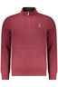 US GRAND Herren-Sweatshirt mit Reißverschluss, rot