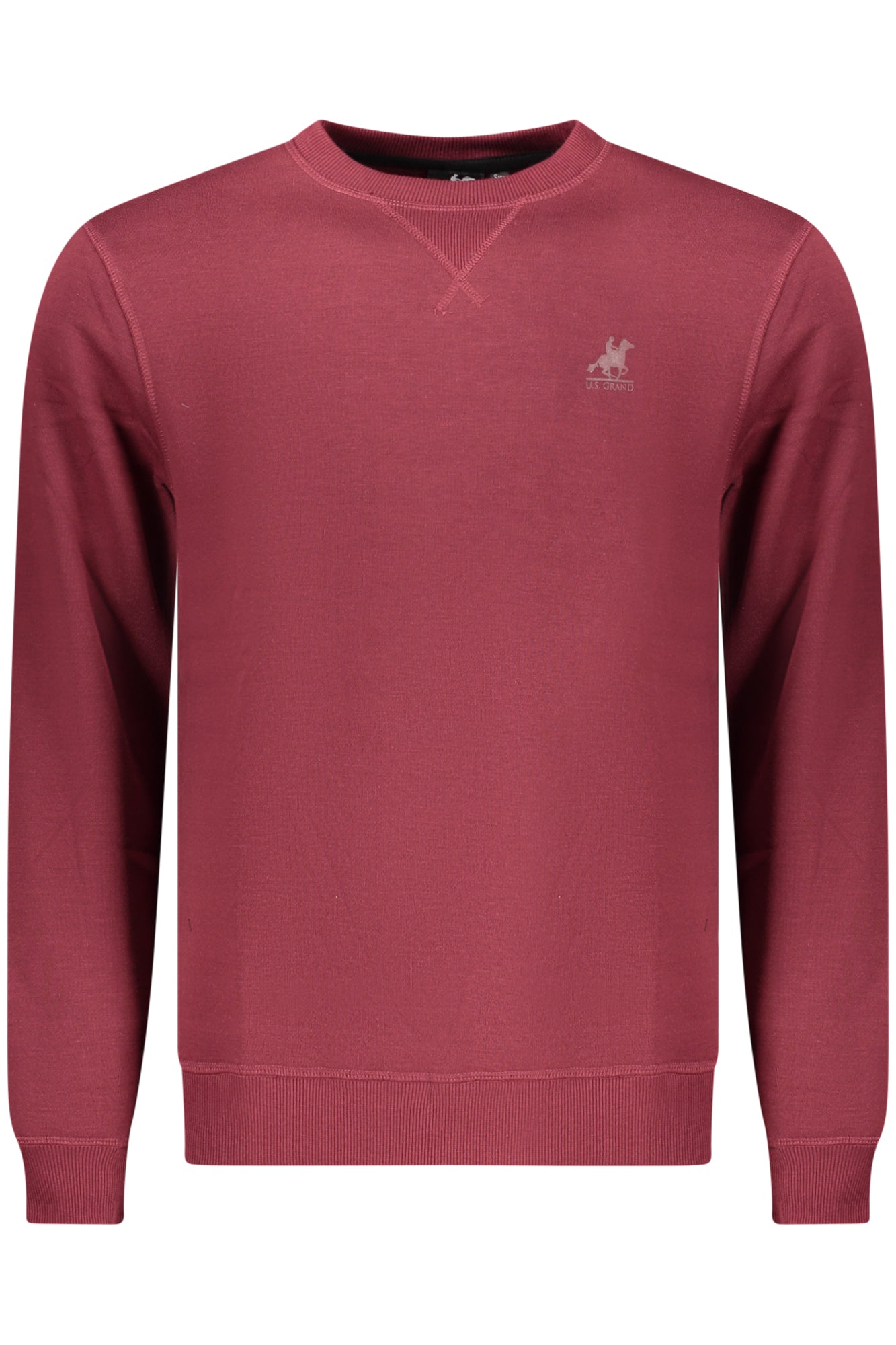 US GRAND Herren-Sweatshirt mit Reißverschluss, rot