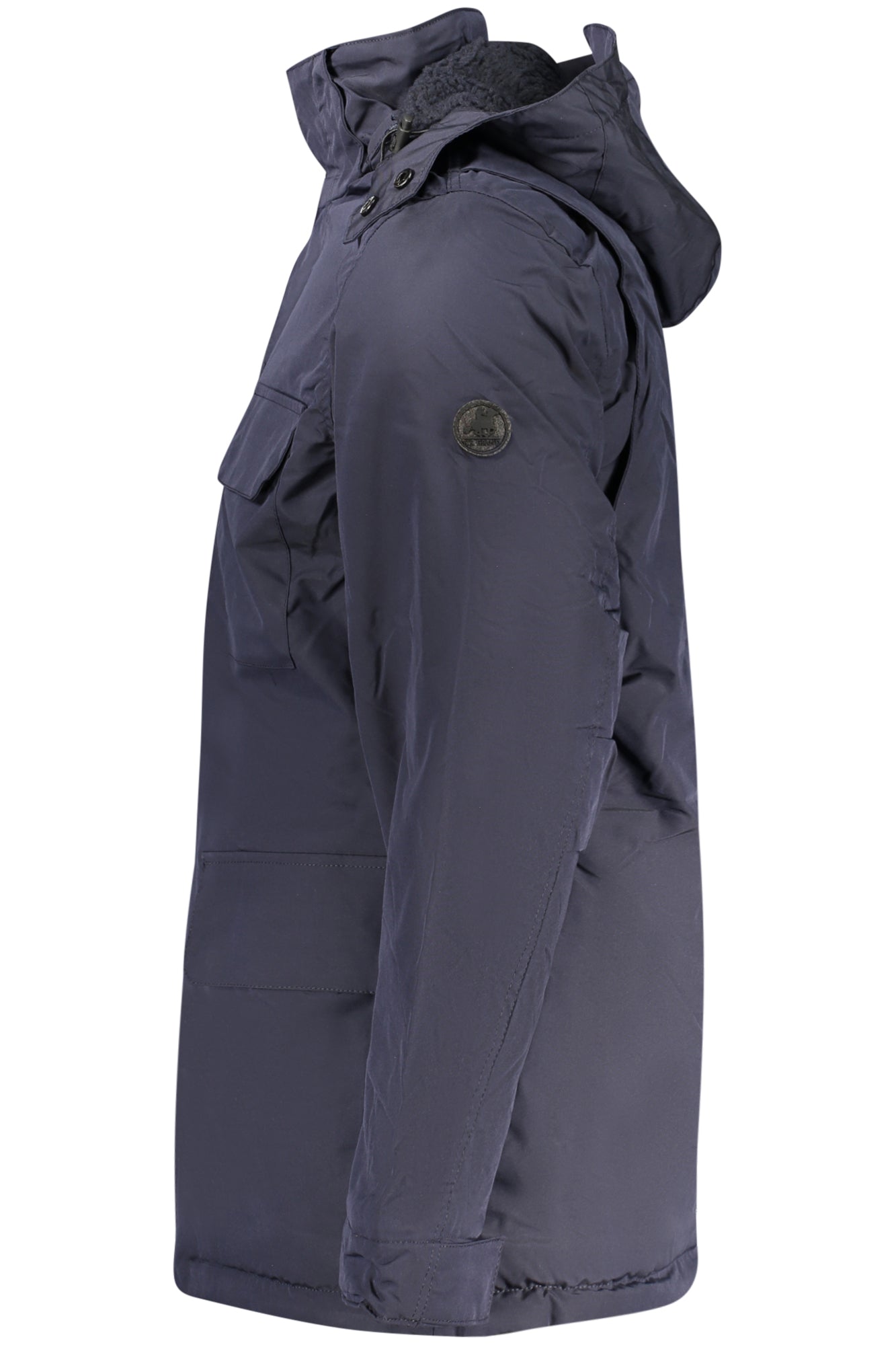 U.S. GRAND Herren Jacke – Blaue Parka mit abnehmbarer Kapuze für Herbst/Winter Blau